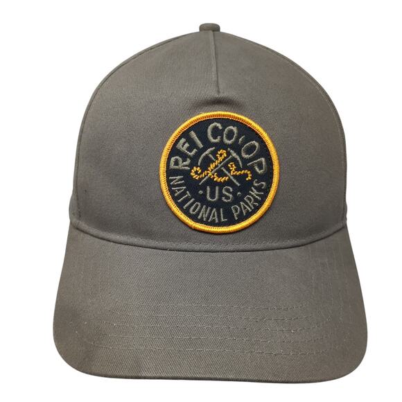 Rei Coop U.S. National Parks Snapback 5 Panel Cap Brown One Size Adjustable - Picture 1 of 9
